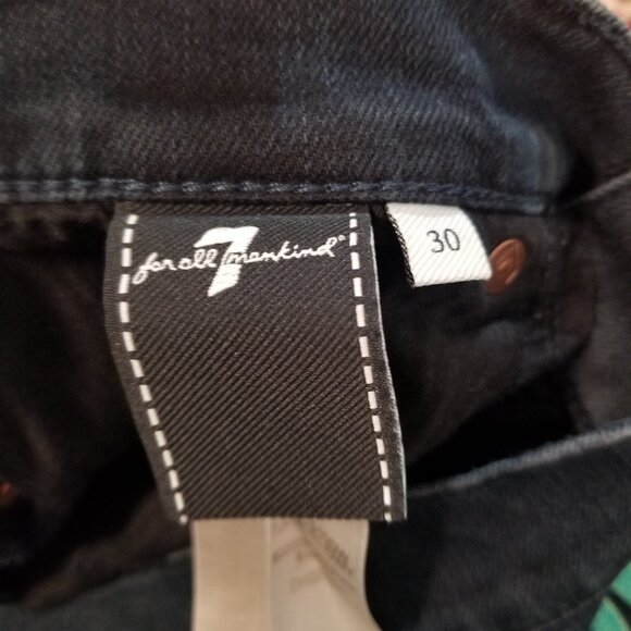 7 For All Mankind – Slim Illusion Bootcut Jeans – Sz 30 – Broadway – Long Inseam - Picture 7 of 15